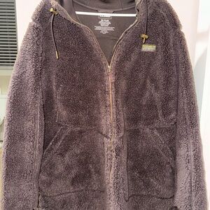 L.L. Bean 2x Mountain Pile Fleece Coat Women's Plus